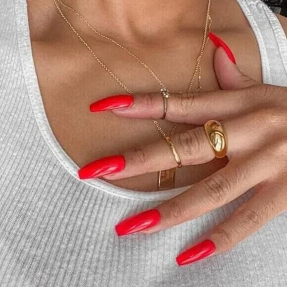 Chunky Gold Dome Ring Waterproof Non-Tarnish Statement Ring for Everyday Wear - Picture 13 of 14